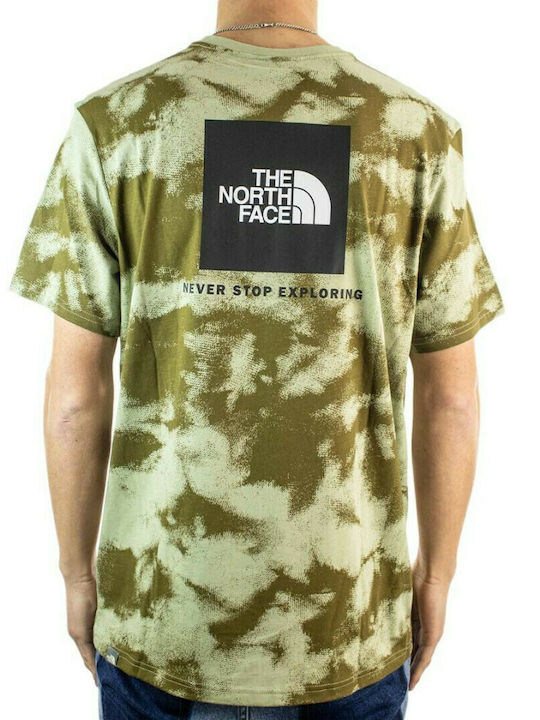 The North Face T-shirt Bărbătesc cu Mânecă Scurtă Kaki