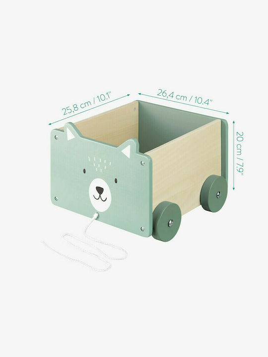 Navaris din Lemn Turcoaz 26.4x20x25.8cm 1buc