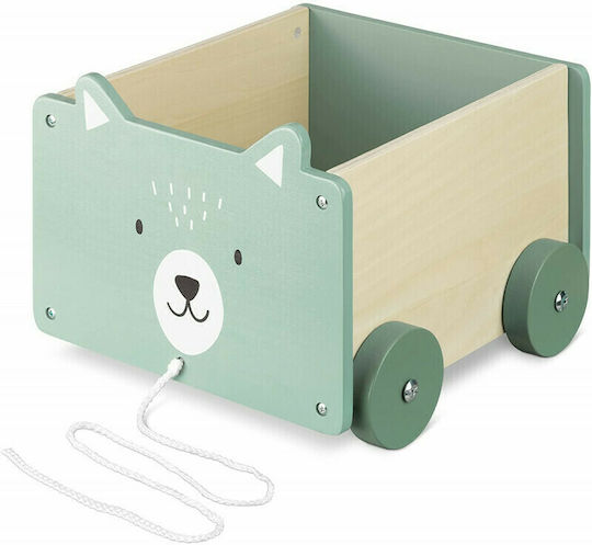 Navaris Children's Storage Box made of Wood Turquoise 26.4x20x25.8cm 1pcs