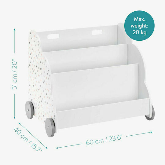 Navaris din Lemn Alb 60x51x40cm 1buc