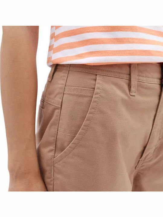 Dama Talie înaltă Pantaloni Chino Roz