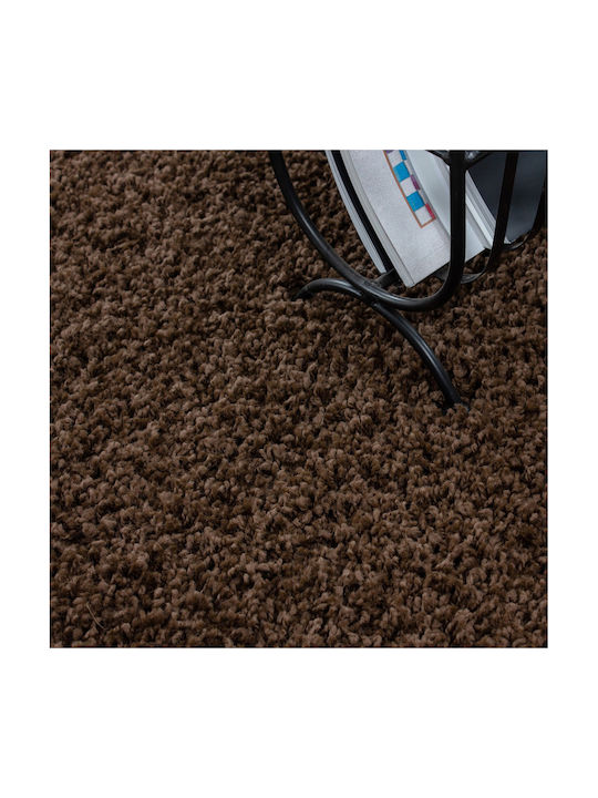 Rug 1500 Brown 100% Polypropylene D: 160 cm.