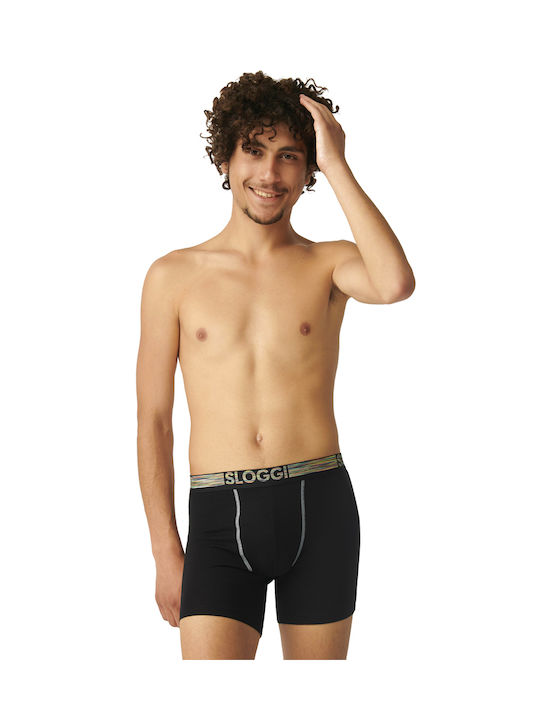 Ανδρικά Μποξεράκια Μαύρο / Μπλε 2Pack
