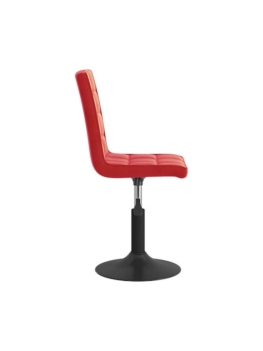 Hocker Bar mit Rückenlehne & Höhenverstellbar Bordeaux 2Stück 40x52x102.5-124.5cm