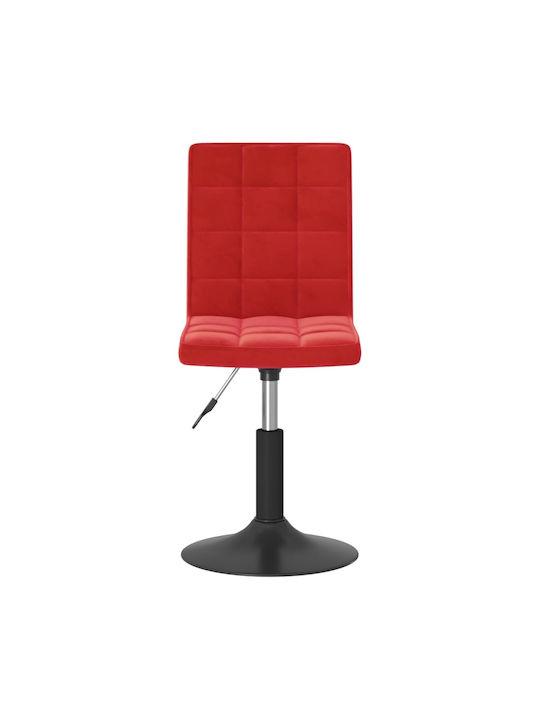 Hocker Bar mit Rückenlehne & Höhenverstellbar Bordeaux 2Stück 40x52x102.5-124.5cm