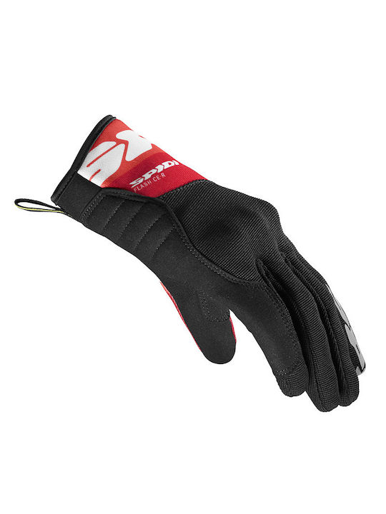 Spidi Flash-KP Summer Men's Motorcycle Gloves Black-Red