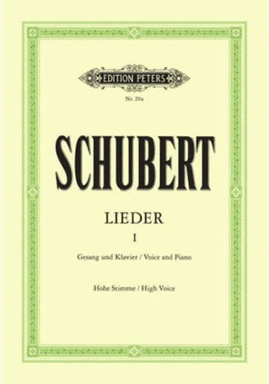 Edition Peters Schumann - Lieder für Klavier / Stimme Band 1 Hohe Stimme