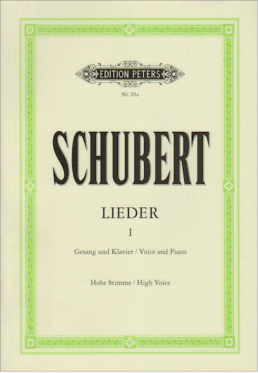 Edition Peters Schumann - Lieder für Klavier / Stimme Band 1 Hohe Stimme