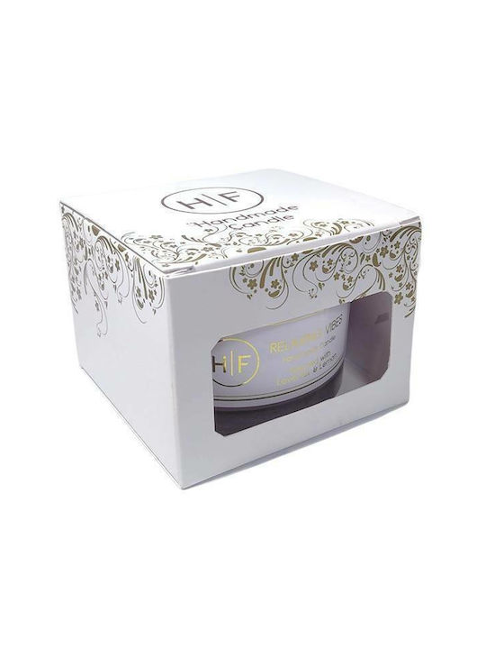 HF Aromatic Candle in Jar with Vanilla Chocolate Scent 140gr