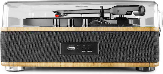 Fenton RP162 102.164 Turntables with Preamp and Built-in Speakers Light Wood