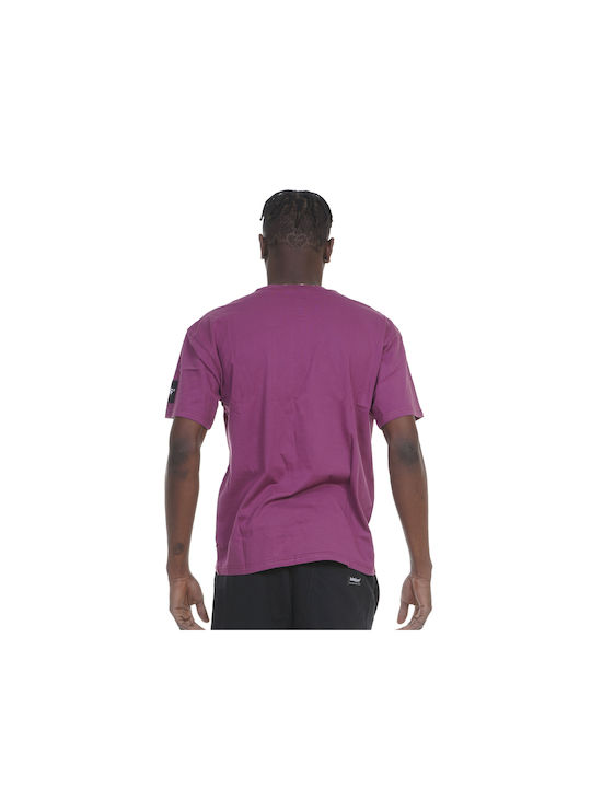 Body Action Men's Short Sleeve T-shirt Purple