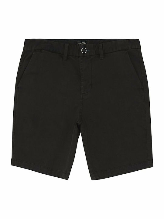 New Order Ανδρική Βερμούδα Chino Μαύρη