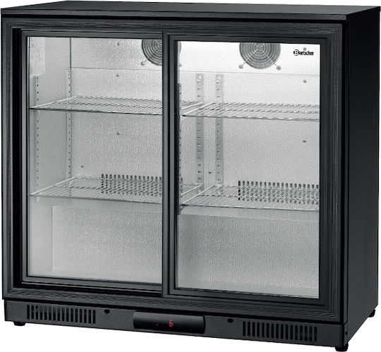 Bartscher Kühlschrank Rückwandbar 176Es Doppeltürig H85xB90xT53cm