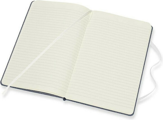 Moleskine Do Νot Handle With Care Σημειωματάριο 120 Φύλλων Ριγέ με Σκληρό Εξώφυλλο και Λάστιχο Μπλε