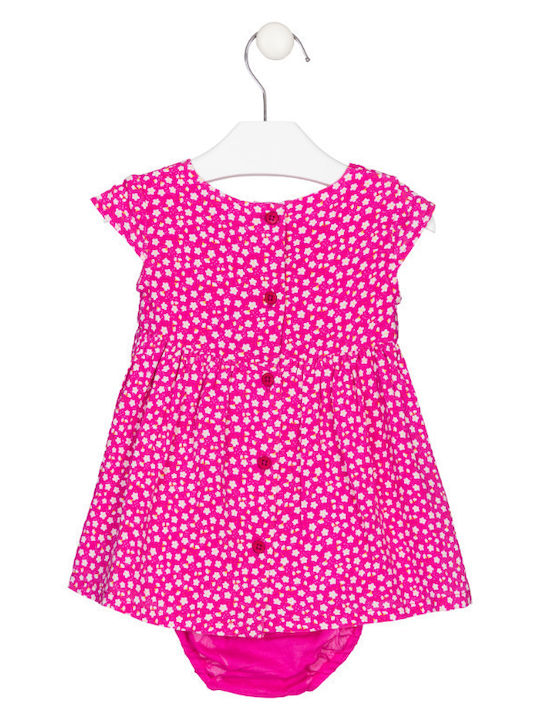 Losan Kids Dress Floral Sleeveless Pink