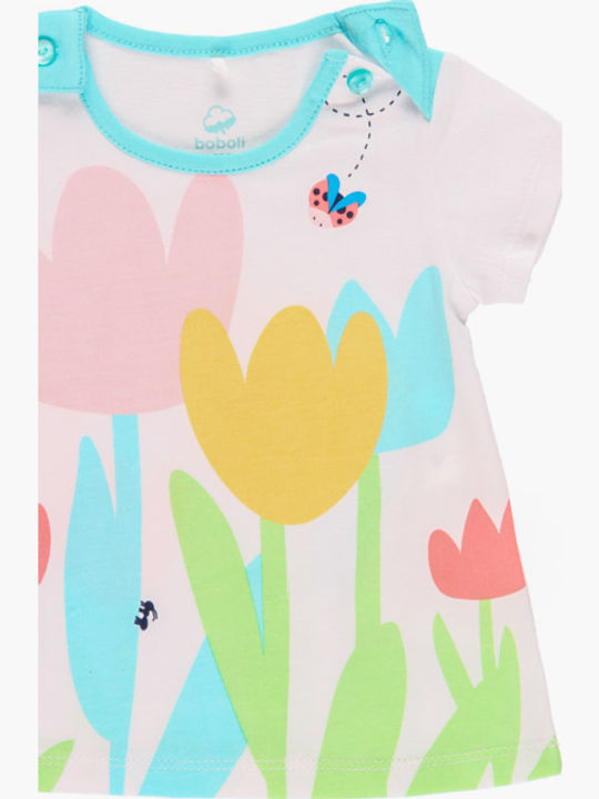 Kinderkleid Kurzärmelig Weiß