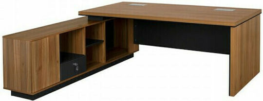 Ecke Büroschreibtisch 160x160x75cm Grey / Honey Oak Ecke Büroschreibtisch 160x160x75cm Grey / Honey Oak