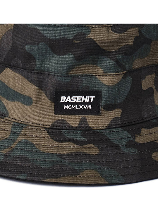 Basehit Υφασμάτινo Ανδρικό Καπέλο Στυλ Bucket Χακί