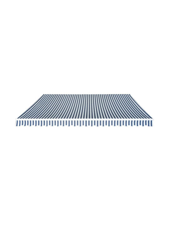 vidaXL Тента Тераса Синьо / бяло 3x5м