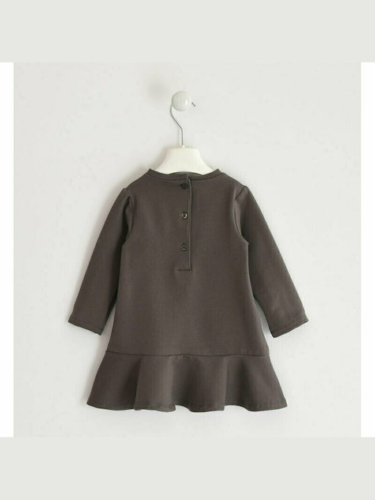 iDO Sweatshirt Kids Dress Long Sleeve Brown