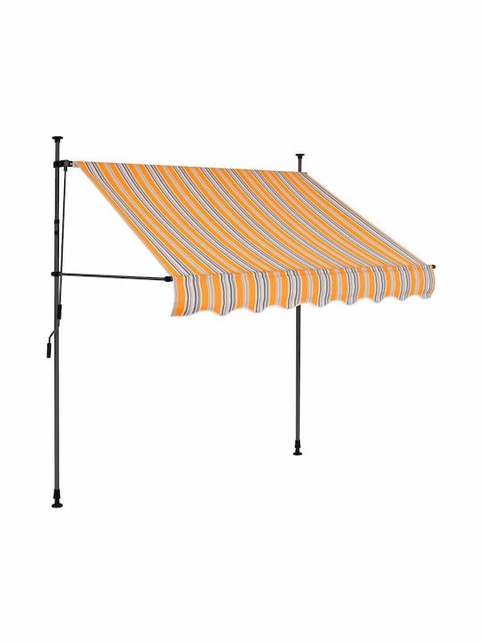 vidaXL Zelt Terrasse mit LEDs Bunt 1x1.2m