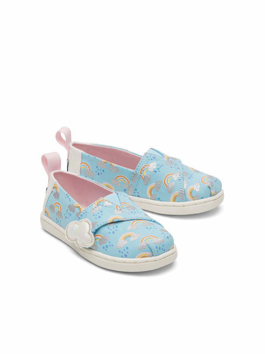 Toms Kids Espradrilles with Hoop & Loop Closure Blue