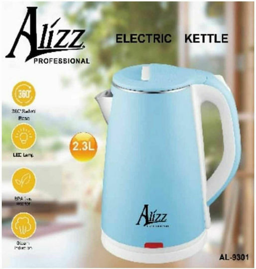 Alizz Professional Al-9301 Kettle 2.3lt 2000W Blue