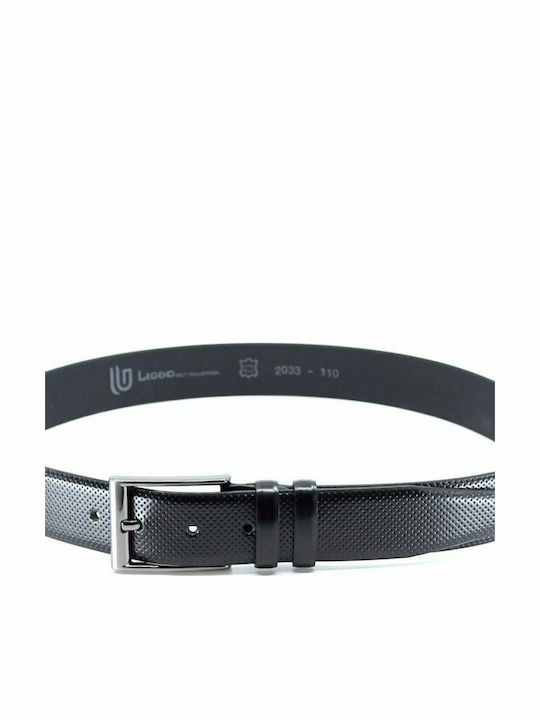 Men's Belt Leather Navy Blue