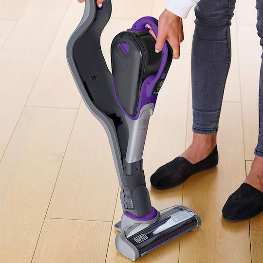 Black & Decker SVJ520BFSP Wiederaufladbar 2-in-1 Staubsauger Stick & Handgerät 18V Lila