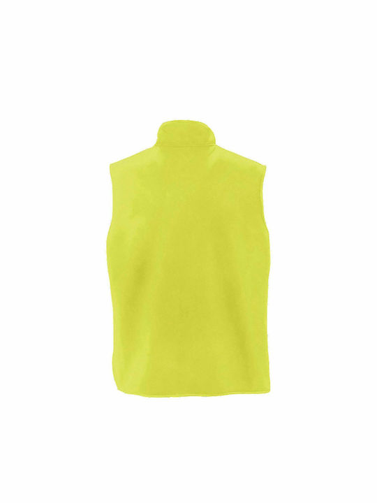 Sol's Norway Men's Sleeveless Promotional Cardigan Yellow