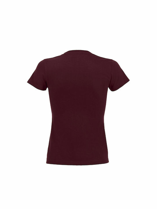 Sol's Imperial Women's Short Sleeve Promotional T-Shirt Burgundy