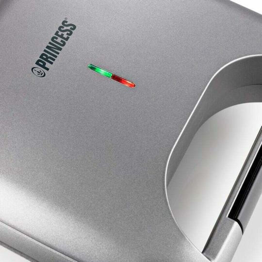 Princess 127003 Sandwich Maker pentru for 2 Sandwiches Sandvișuri 750W Inox