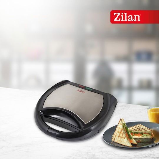 Zilan Sandwich Maker for for 2 Sandwiches Sandwiches 750W Black
