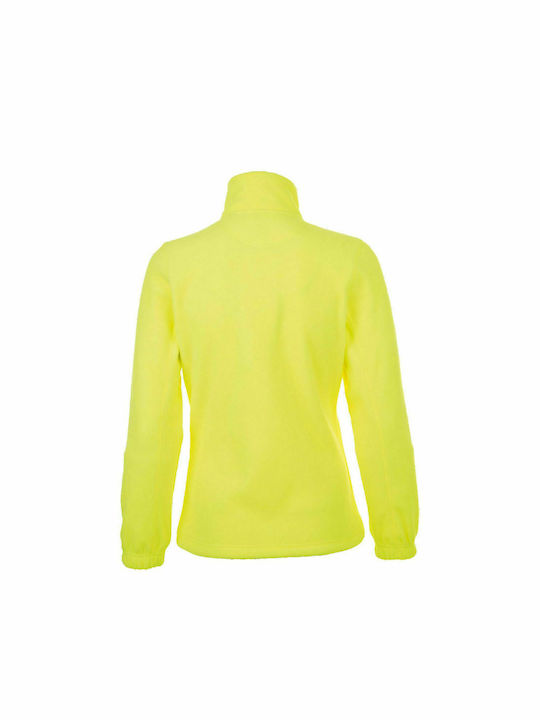 Sol's North Women's Long Sleeve Promotional Cardigan Neon Yellow 54500-306