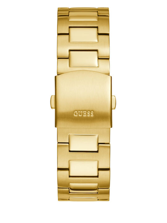 GC Watches Ανδρικό Ρολόι 44mm Μπαταρίας με Χρυσό Μεταλλικό Μπρασελέ
