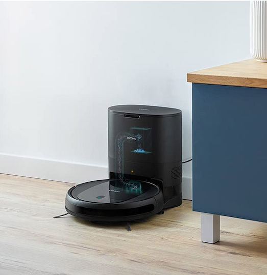 Cecotec Conga 2290 Ultra Home Roboter-Staubsauger mit Intelligenter Navigation und Saugkraft 2100Pa Schwarze