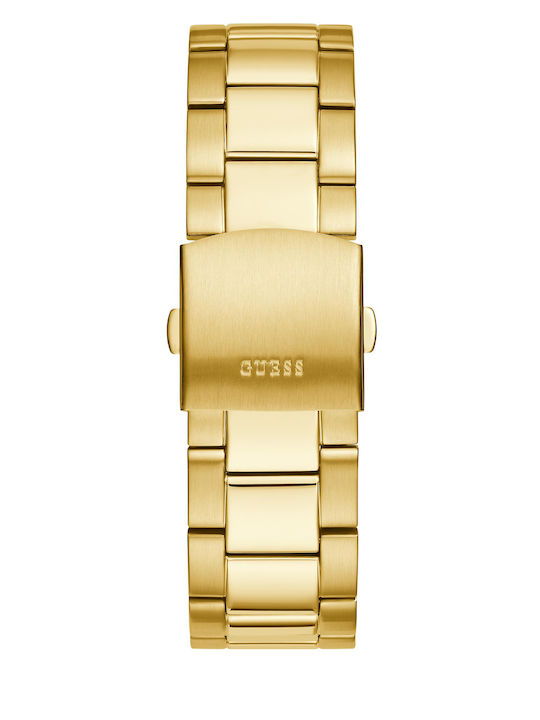 GC Watches Ανδρικό Ρολόι 46mm Χρονογράφος Μπαταρίας με Χρυσό Μεταλλικό Μπρασελέ