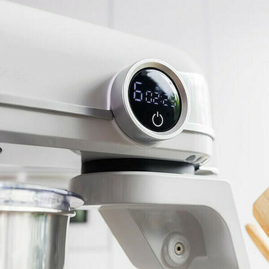 Cecotec Twist & Fusion 4500 Luxury White Κουζινομηχανή 800W με Ανοξείδωτο Κάδο 5.2lt