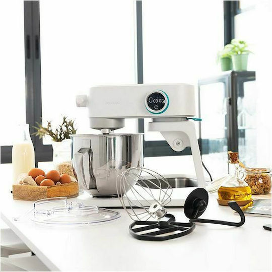 Cecotec Twist & Fusion 4000 Κουζινομηχανή 800W με Ανοξείδωτο Κάδο 5.2lt Luxury White