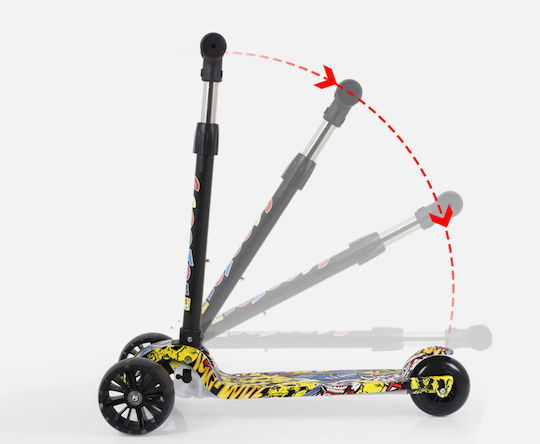 Scooter Kinderroller Klappbar SuperBaby 3-Rad Mehrfarbig