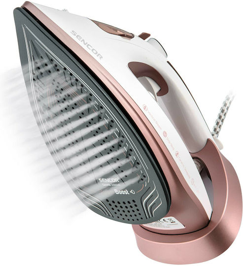 Sencor Steam Iron 3100W with Ceramic Plate and Continuous Steam Supply 35g/min