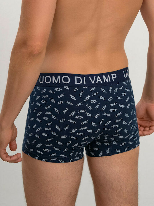 Ανδρικά Μποξεράκια Μπλε με Σχέδια 2Pack