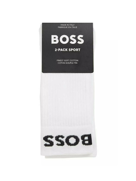 Hugo Boss Bărbați Șosete Albe 2Pachet