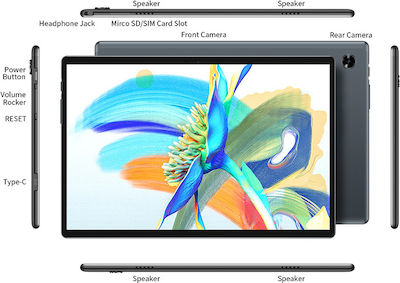 Teclast M40 Pro 10.1" Tablet με WiFi & 4G (6GB/128GB) Grey