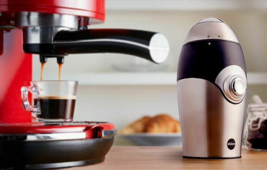 Eldom Electric Coffee Grinder 150W for 50gr Beans Silver