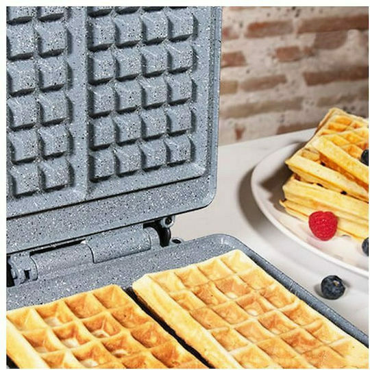 Cecotec Fun Gofrestone Double Aparat Vafe pentru Vafe Rectangulare cu 2 Compartimente 1200W