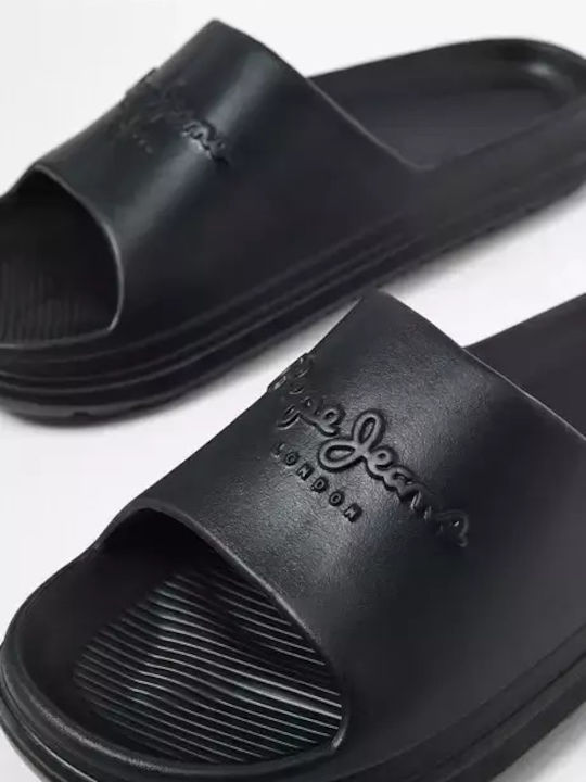 Beach Logo Men's Slides Black