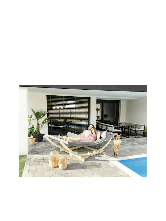 Amazonas Αιώρα Διπλή Υφασμάτινη με Βάση Anthracite 230x141x68εκ.