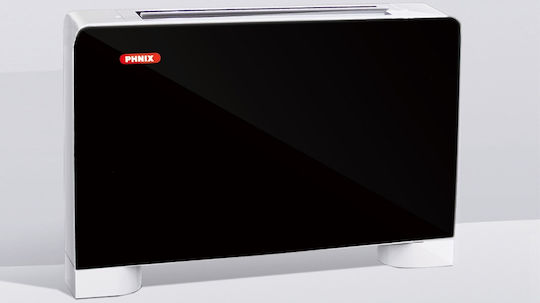Phnix PFP-040V-CW Unitate de bobină de ventilație Subțire 1.9/2.5kW Etaj 90x13x67cm Negru