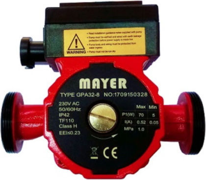 Mayer GPA Electronic 32/6 Circulator Pump Heating / Air Condition / Recirculation 180mm